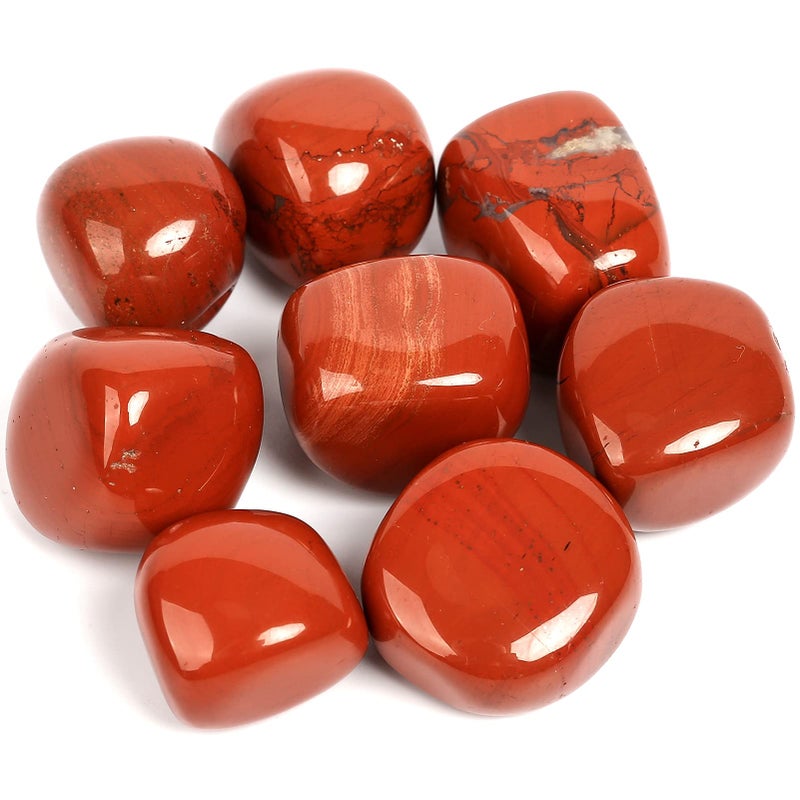 ZenQ 12 lb Tumbled Red Jasper Stones for Wicca Reiki and Energy Crystal Healing Natural Red Jasper from South Africa